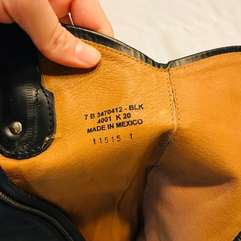 FRYE Melissa inside zip boot in black - Picture 6 of 11